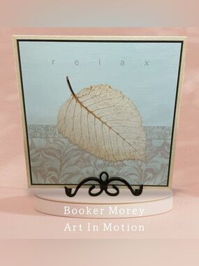 'Booker Morey Art In Motion Relax' Leaf Wall Art